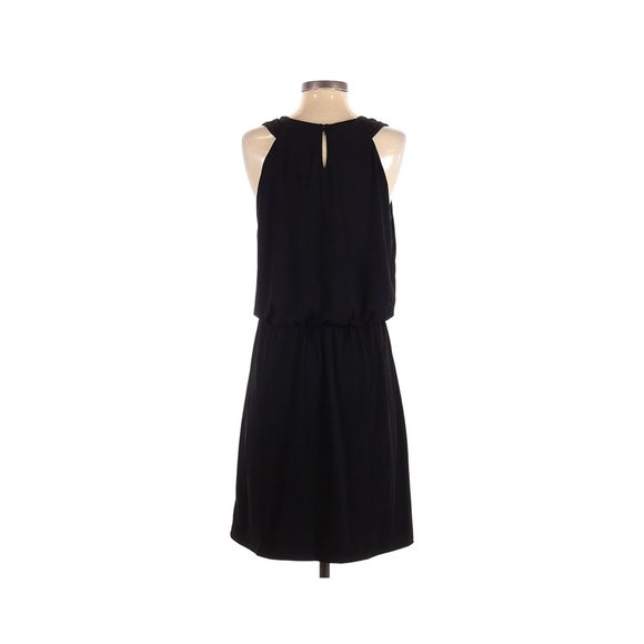 034 15 White House Black Market Cocktail Dress Sleeveless Midi black Size M - Picture 3 of 9